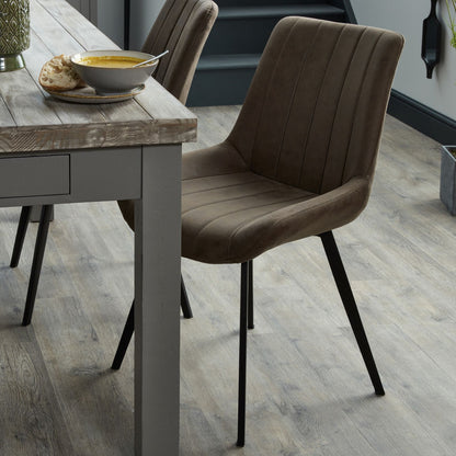 Malmo Coffee Swivel Dining Chair