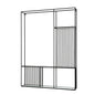 Axis Shelf Unit With Glass Shelves