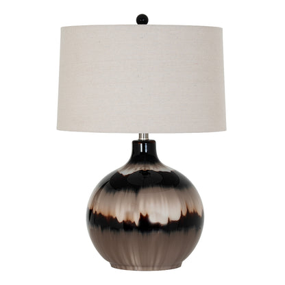 Sepia Shadows Table Lamp With Linen Shade
